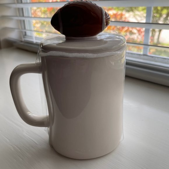 New Rae Dunn by Magenta GAME DAY Football Mug and Lid - Picture 7 of 11